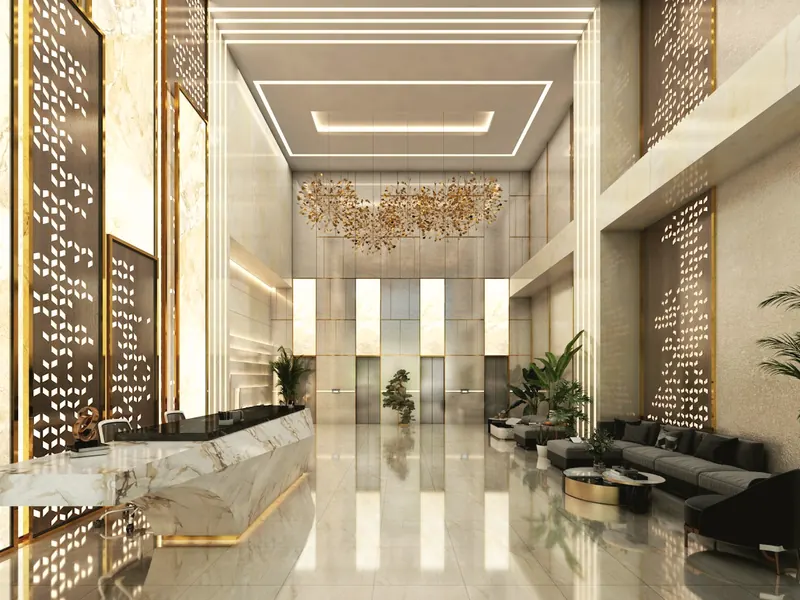 Espace d'accueil de l'hôtel