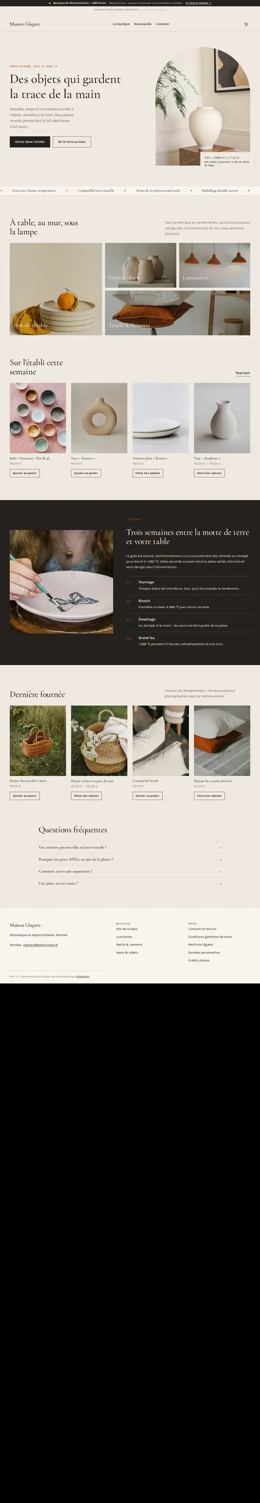 Aperçu de la boutique Maison Glaçure