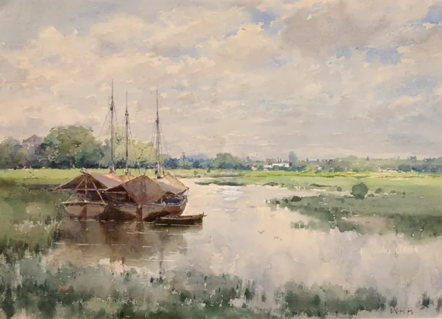 Barges au mouillage
